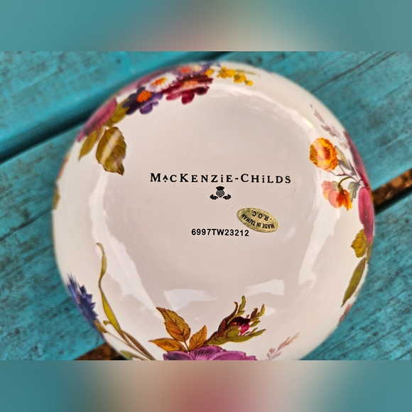 Mackenzie Childs Flower Market White Small Bowl - Picture 7 of 8